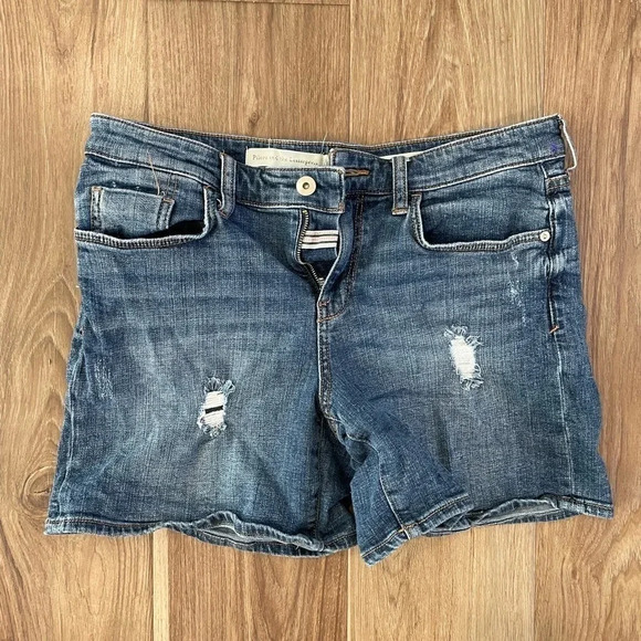 Pilcro and the Letterpress‎ Slim Boyfriend Jean Shorts Size 29 - Picture 7 of 7